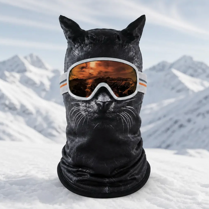 Black Cat Animal Ski Mask