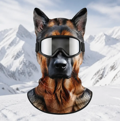 German Shepherd Animal Ski Mask