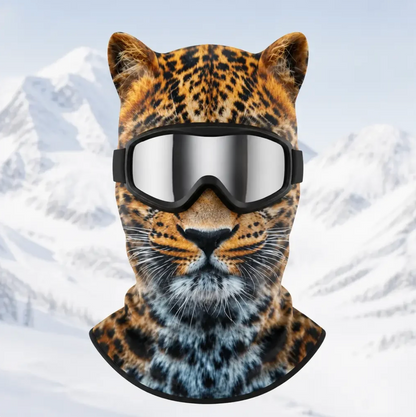 Leopard Animal Ski Mask