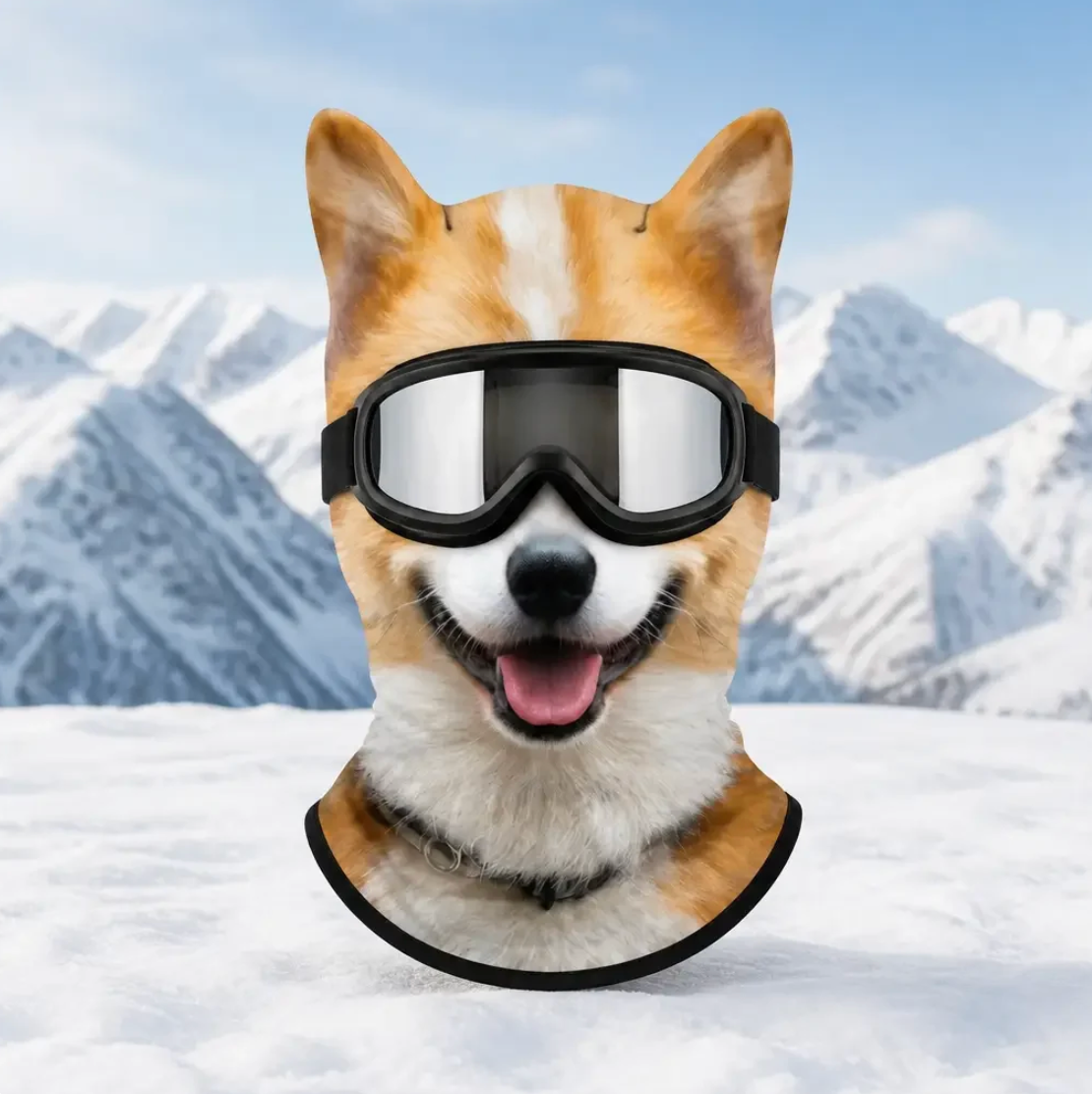Shiba Animal Ski Mask